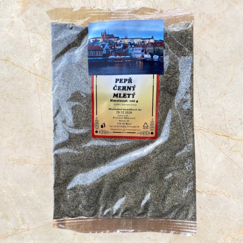 Pepř černý - více variant - Varianta: Mletý - 100 g