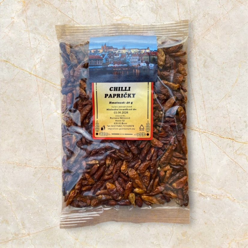 Chilli - více variant - Varianta: Papričky - 40 g