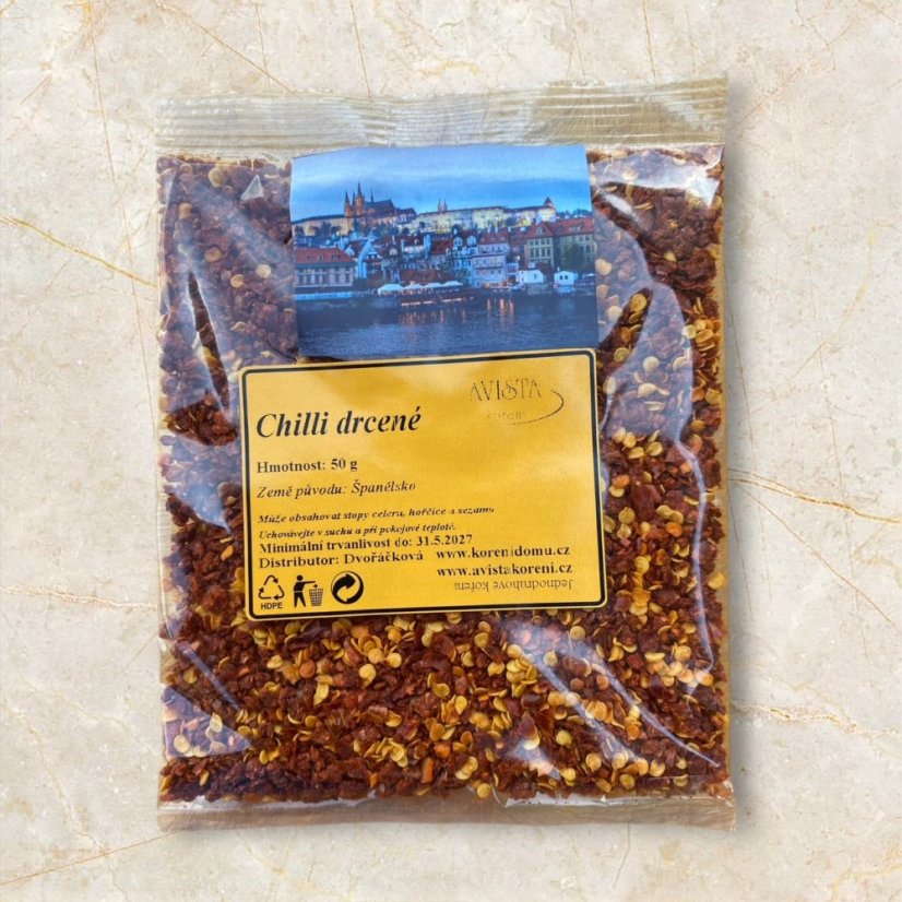 Chilli - více variant - Varianta: Drcené - 50 g