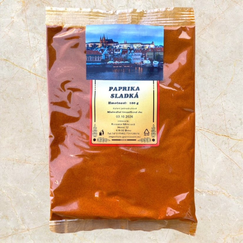 Paprika - více variant - Varianta: Sladká - 100 g