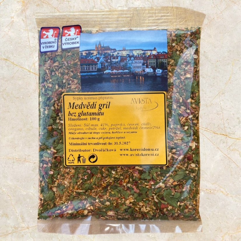 Grilovací koření - více variant - Varianta: Medvědí gril bez glut. - 100 g Grilovací koření - více variant - Varianta: Medvědí gril bez glut. - 100 g