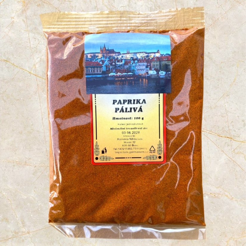 Paprika - více variant - Varianta: Pálivá - 100 g