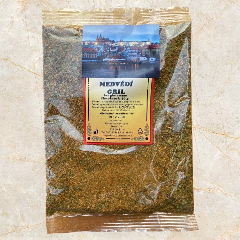 Grilovací koření - více variant - Varianta: Medvědí gril - 70 g Grilovací koření - více variant - Varianta: Medvědí gril - 70 g